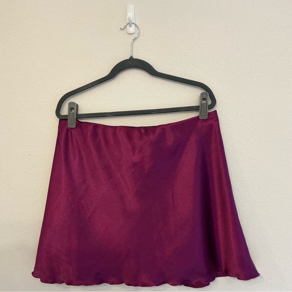 Express Rich Purple A-Line Skirt